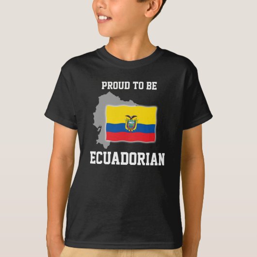 Proud to be Ecuadorian T-shirt (Voorkant)
