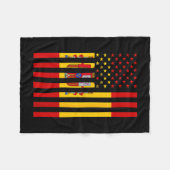 Proud To Be Spanish American Boy Girl Sister All S Fleece Deken (Voorkant (Horizontaal))