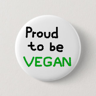 Proud to be Vegan Ronde Button 5,7 Cm