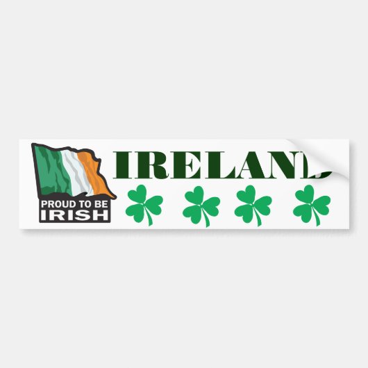 Proud-to-beIRISH Bumpersticker (Voorkant)