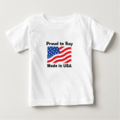 "Proud to say, made in USA" Kinderteams (Voorkant)