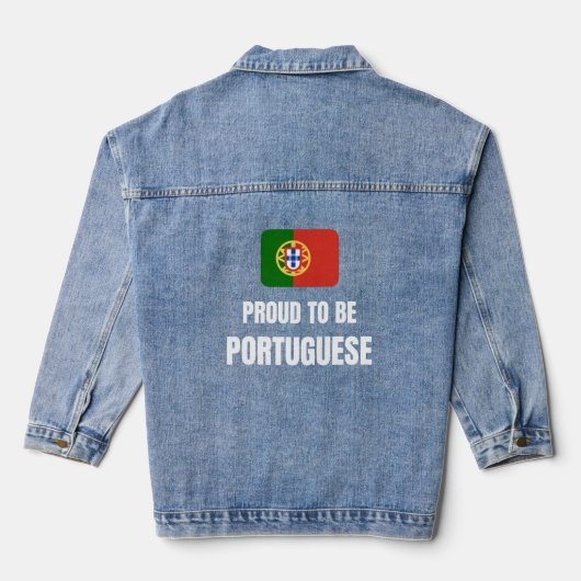 Proud tot Portugees Denim Jacket (Achterkant)