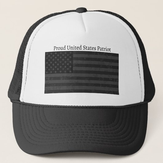 Proud U S Patriot Amerikaanse vlag Trucker Pet (Voorkant)