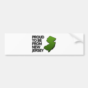 Proud uit New Jersey Bumpersticker