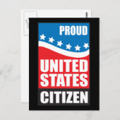 Proud US Citizen Briefkaart (Voorkant / Achterkant)