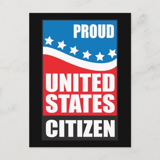 Proud US Citizen Briefkaart (Voorkant)