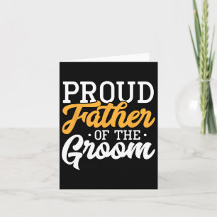 Proud vader van het Verloving van de Groom Wedding Kaart