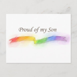 Proud van mijn zoon briefkaart