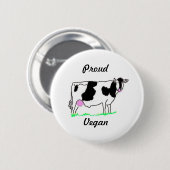 Proud Vegan Button (Voorkant /achterkant)