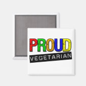 Proud vegetarian magneet (Voorkant / Achterkant)