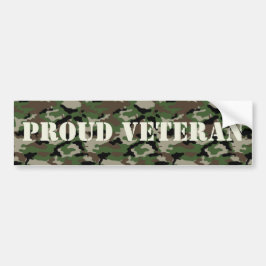 Proud Veteran-Bumpersticker Bumpersticker