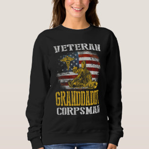 Proud Veteran Grandpapa Corpsman Flag 4t Trui