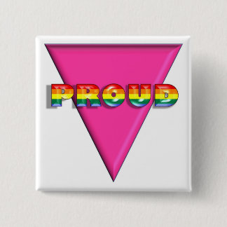Proud Vierkante Button 5,1 Cm