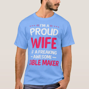 Proud vrouw van het vrije Geweldige KABELKABEL KOP T-shirt