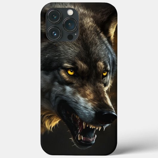 Proud Wolf iPhone Case (Achterkant)