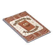 Proud Word Nerd Pattern Slogan Notitieboek (Rechterzijde)