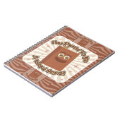 Proud Word Nerd Pattern Slogan Notitieboek (Linkerzijde)