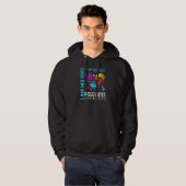 Proud zister Autism Awareness Brother Puzzle Piece Hoodie (Voorkant volledig)