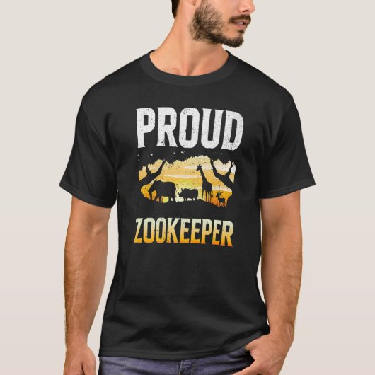 Proud Zookeeper Zookeeping Zoo Keeper Zoos Keeping T-shirt (Voorkant)