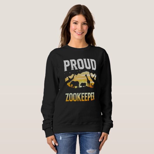 Proud Zookeeper Zookeeping Zoo Keeper Zoos Keeping Trui (Voorkant volledig)