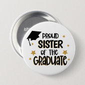 Proud Zuster van de Afstuderen Ronde Button 7,6 Cm (Voorkant /achterkant)