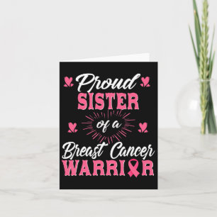 Proud zuster van een borstkankerwaanzin kaart