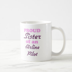 Proud Zuster van een piloot Koffiemok