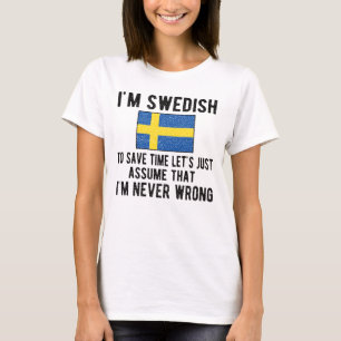 Proud Zweeds erfgoed Zweden trekt Zweedse vlag T-shirt