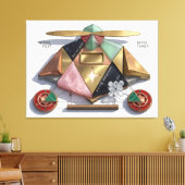 Proun Artifact: The Astral Pilot Geometry Canvas Afdruk (Insitu (Woonkamer))