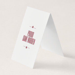 Proute game-directeur visitekaartjes