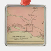 Prouts Neck Scarborough, Higgins straches Metalen Ornament (Voorkant)