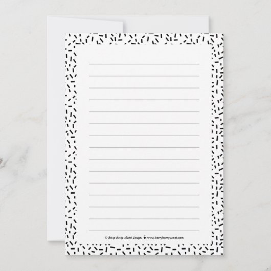 Prouwerig geborsteld Afstuderen Dank u Nota Kaart (Achterkant)