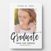 Prouwerig geborsteld Afstuderen Foto Plaque Fotoplaat (voorkant)