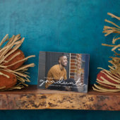 Prouwerig geschreven EDITABLE COLOOR Afstuderen Pl Fotoplaat (Zijkant)