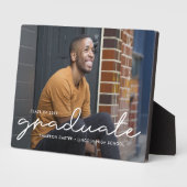 Prouwerig geschreven EDITABLE COLOOR Afstuderen Pl Fotoplaat (Zijkant)