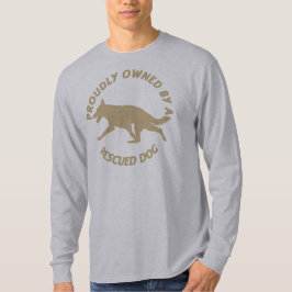 Prouwig eigendom van een reddingshond 48 t-shirt