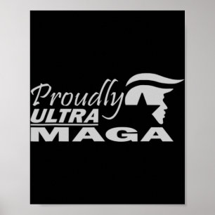 Prouwig Ultra Maga Trump anti Joe Biden Ultra Maga Poster