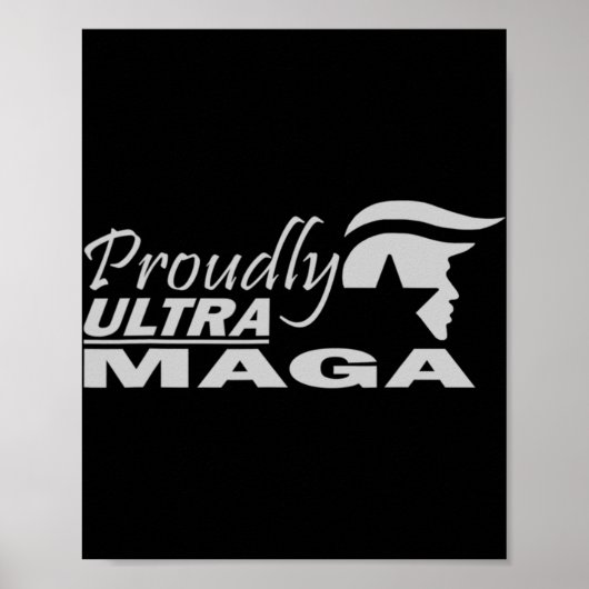 Prouwig Ultra Maga Trump anti Joe Biden Ultra Maga Poster (Voorkant)