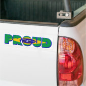 Prouwly Braziliaans Bumpersticker (Op Truck)