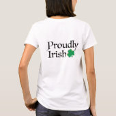 Prouwly Irish Rainbow Shamrock Heart T-shirt (Achterkant)