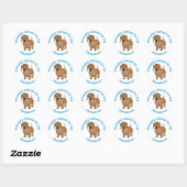 Prouze Eigendom van mijn Dachshund Ronde Sticker (Vel)
