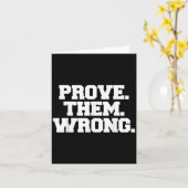 Prove Them Wrong Athlete Srt Gym Motivation  Kaart (Gele Bloem)