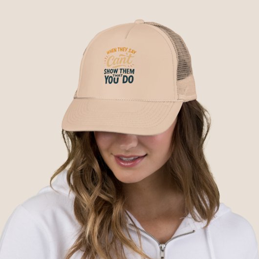 Prove Them Wrong Hat Trucker Pet (In situ)