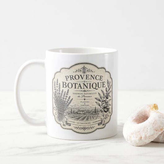 Provence botanische mok (Met donut)