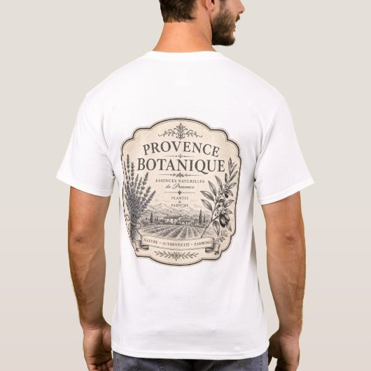 provence botanische tshirt (Achterkant)