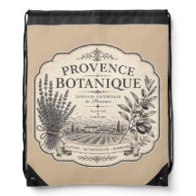 Provence botanische zak met trekkoord 