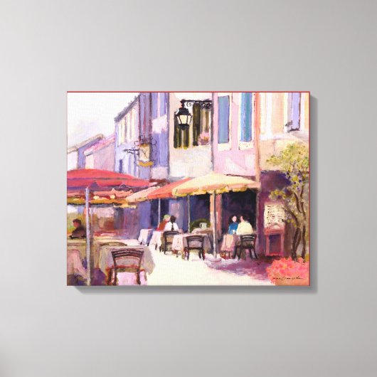 Provence Cafe Canvas Afdruk (Voorkant)