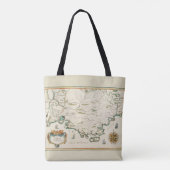 Provence Carte Canvas tas All-over Print (Achterkant)