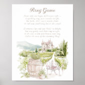 Provence Chateau French Country Ring Game Bridal Poster (Voorkant)
