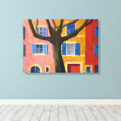 Provence en Plataan Canvas Afdruk (Insitu (Houten vloer))